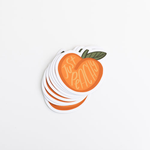 Just Peachy Sticker