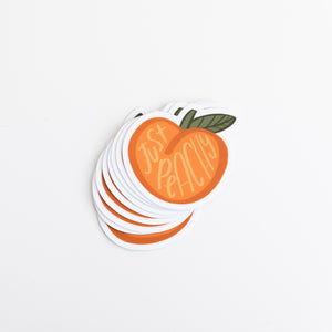 Just Peachy Sticker