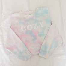 Load image into Gallery viewer, Cotton Candy Tie-Dye Sweatshirt