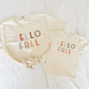 Hello Fall Matching Tee