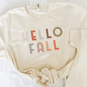 Hello Fall Matching Tee