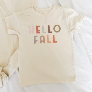 Hello Fall Matching Tee