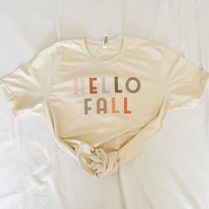 Hello Fall Matching Tee